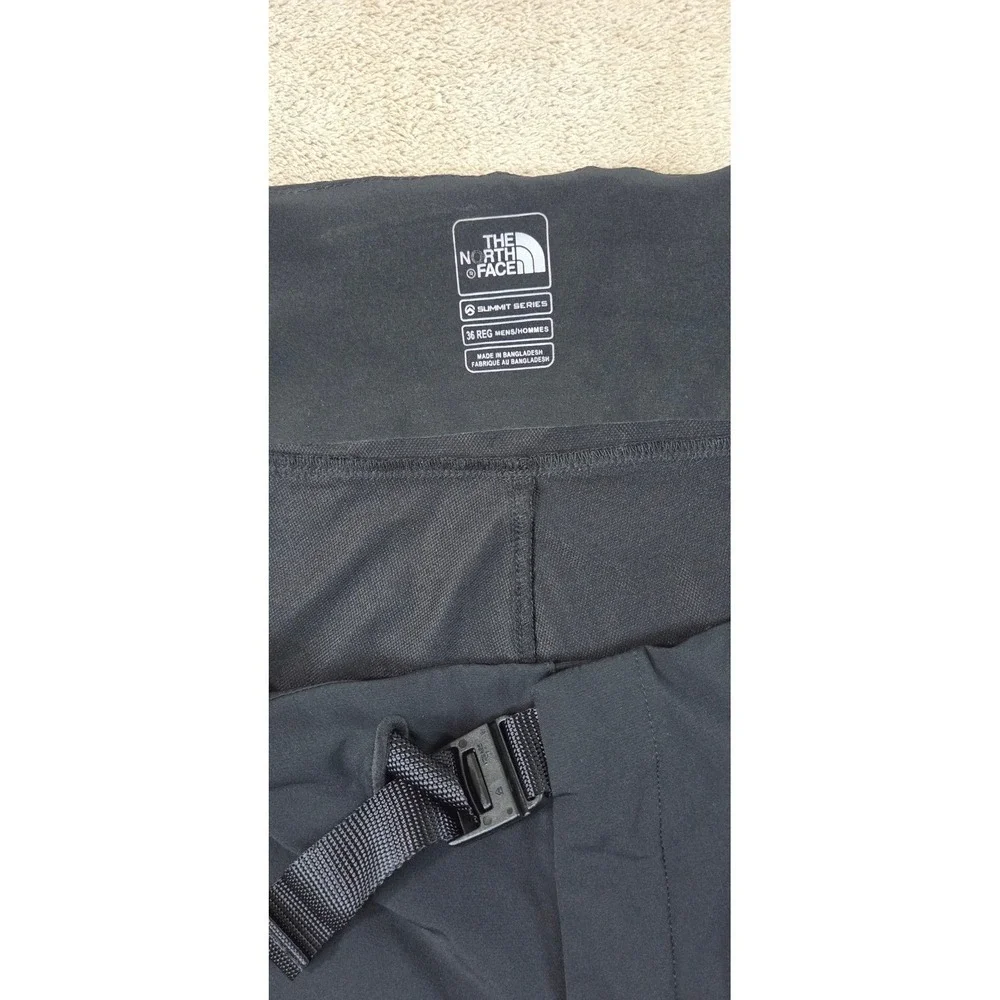 The North Face Summit Series Belted Pants Men's 36x32 Black Stretch Hiking EUC